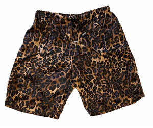 1/1 Satin Leopard Lounge Shorts