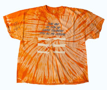 Load image into Gallery viewer, Dr. Plain MD Orange Tie-Dye Rhinestone Skull Tee
