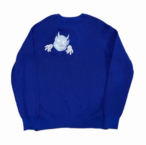 Solid Blue Heavy Knit Sweater